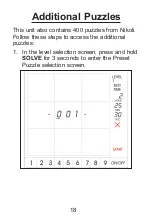 Preview for 18 page of Franklin SUDOKU SDU-320 User Manual