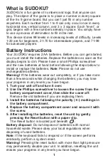 Preview for 2 page of Franklin SUDOKU SDU310 User Manual