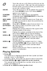 Preview for 4 page of Franklin SUDOKU SDU310 User Manual