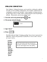 Preview for 6 page of Franklin Talking Children's Dictionary KID-1240 Instruction Manual