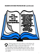 Preview for 8 page of Franklin Talking Children's Dictionary KID-1240 Instruction Manual