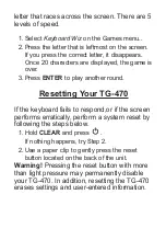 Preview for 29 page of Franklin TG-470 User Manual