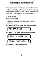 Предварительный просмотр 6 страницы Franklin Thesaurus WM-1055 User Manual