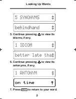 Preview for 6 page of Franklin TMQ-106 User Manual