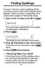 Предварительный просмотр 5 страницы Franklin Webster's Spelling Corrector NCS-100 User Manual