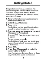 Preview for 4 page of Franklin WordWizard DCQ-210 User Manual