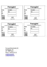 Preview for 2 page of Fransgard GT-250 HY Manual