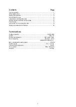 Preview for 3 page of Fransgard W-4011 Manual