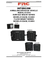 FRC Flush Mount ICA400 Series Manual preview