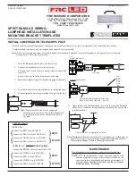 Предварительный просмотр 1 страницы FRC SPECTRA MAX-S Wiring, Installation And Mounting Templates