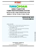 Preview for 15 page of FRC Turbofoam TFC100 User Manual