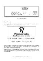 Preview for 3 page of Fredenstein F660A Operating Manual