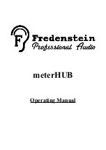 Preview for 1 page of Fredenstein meterHUB Operating Manual