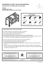 Preview for 1 page of Frederick York DREXEL FRYDX60NVBG Installation Manual