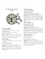 Frederique Constant FC-395 Operating Instructions preview