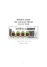 Предварительный просмотр 1 страницы Fred’s Lab Buzzzy User And Service Manual