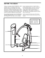 Preview for 5 page of FREE MOTION EPIC STRENGTH CHEST Owner'S Manual