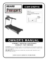 Free Spirit C 249 29279 0 Owner'S Manual preview