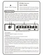 Free The Tone PT-3D User Manual preview