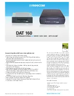Preview for 1 page of Freecom DAT-160 Datasheet