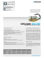 Предварительный просмотр 1 страницы Freecom DATA BAR SECURE Datasheet