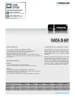 Предварительный просмотр 1 страницы Freecom DATABAR 2GB Datasheet