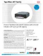 Freecom FC TapeWare AIT-700i Specifications preview