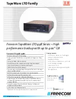 Freecom LTO 448 Specifications предпросмотр