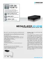 Preview for 1 page of Freecom MEDIAPLAYER XS HDMI Datasheet