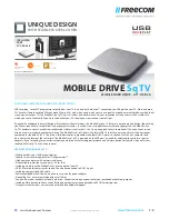 Preview for 1 page of Freecom MOBILE DRIVE Sq TV Overview