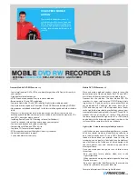 Freecom MOBILE DVD RW RECORDER LS Datasheet preview