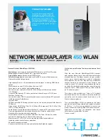 Предварительный просмотр 1 страницы Freecom Network Mediaplayer 450 WLAN Specifications