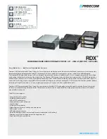 Предварительный просмотр 1 страницы Freecom RDX Datasheet