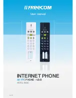 Freecom SKYPE PHONE User Manual preview