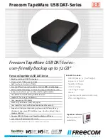 Предварительный просмотр 1 страницы Freecom USB DAT-40 Specifications