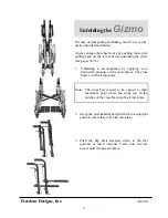 Preview for 23 page of Freedom Designs Gizmo Folding Tilt Operating Manual