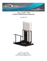 Freedom Lift Systems Trus-T-Lift 750 Maintenance Manual preview