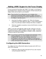 Preview for 19 page of Freedom Scientific Focus 80 Blue User Manual