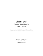 Preview for 1 page of Freedom Scientific ONYX OCR User Manual