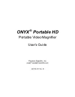 Freedom Scientific ONYX Portable HD User Manual preview