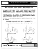 Предварительный просмотр 1 страницы Freedom Showers Flat Top Slot Series Installation Instructions