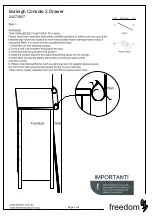 Предварительный просмотр 3 страницы Freedom Burleigh Console 24272957 Assembly Instructions