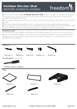 Preview for 1 page of Freedom Deckhaus 23207189 Assembly Instructions