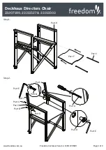 Preview for 2 page of Freedom Deckhaus 23207189 Assembly Instructions