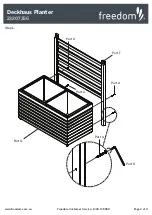 Предварительный просмотр 2 страницы Freedom Deckhaus Planter 23207356 Assembly Instructions