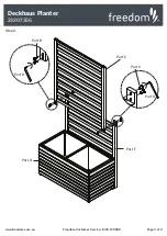 Предварительный просмотр 3 страницы Freedom Deckhaus Planter 23207356 Assembly Instructions