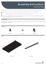 Freedom Flexi 3 Shelf Mini Assembly Instructions preview