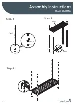 Preview for 2 page of Freedom Flexi 3 Shelf Mini Assembly Instructions