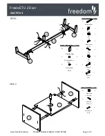 Preview for 3 page of Freedom Frieda ETU 2 Door Assembly Instructions Manual