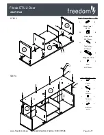 Preview for 4 page of Freedom Frieda ETU 2 Door Assembly Instructions Manual